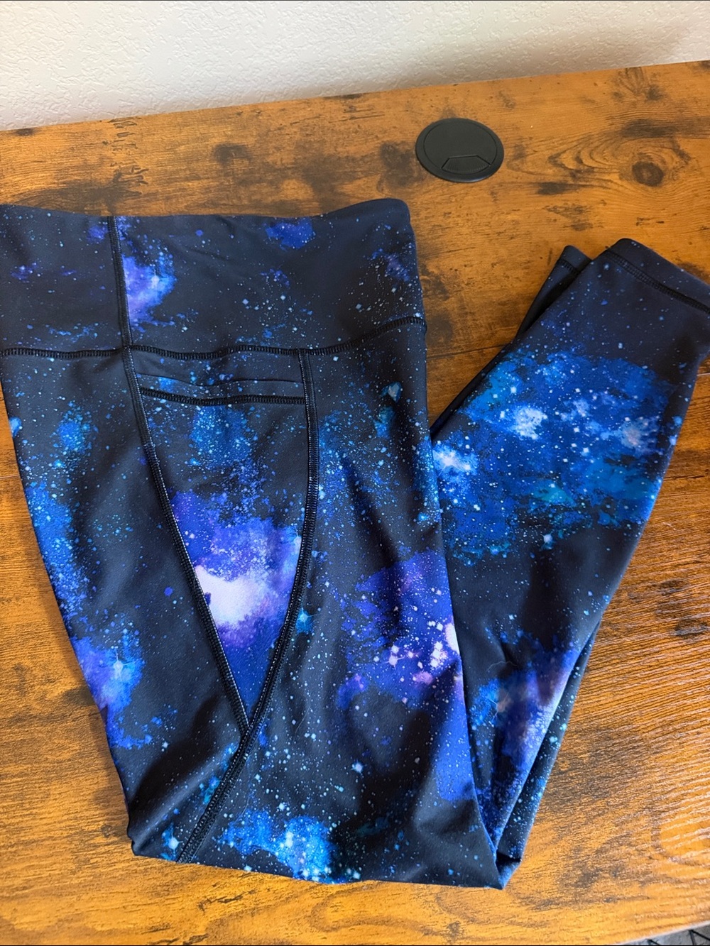 Old Navy Galaxy Print Women's Leggings with Pockets - Blue Small